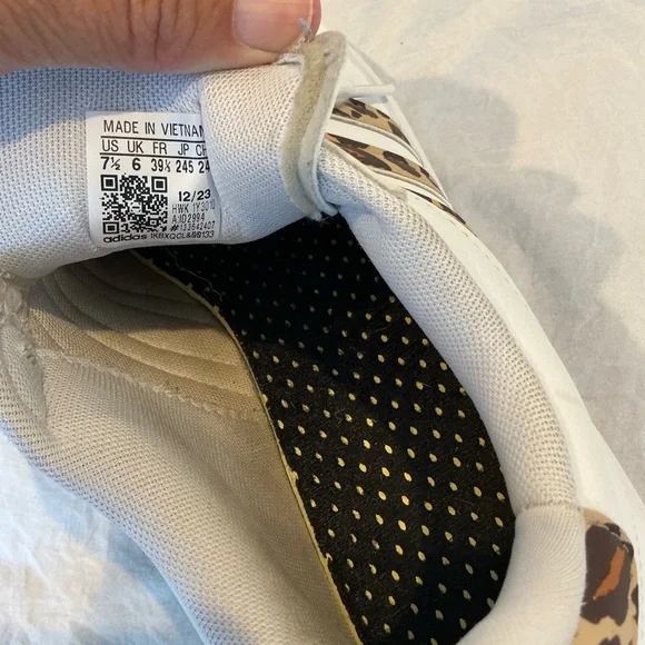 🌹 Adidas Grand Court 2.0 Leopard Print Sneakers - 7.5 - Picture 9 of 9